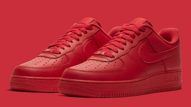 red air force ones low